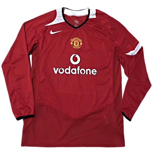Camiseta Manchester United Primera equipo ML Retro 2005-06 Rojo
